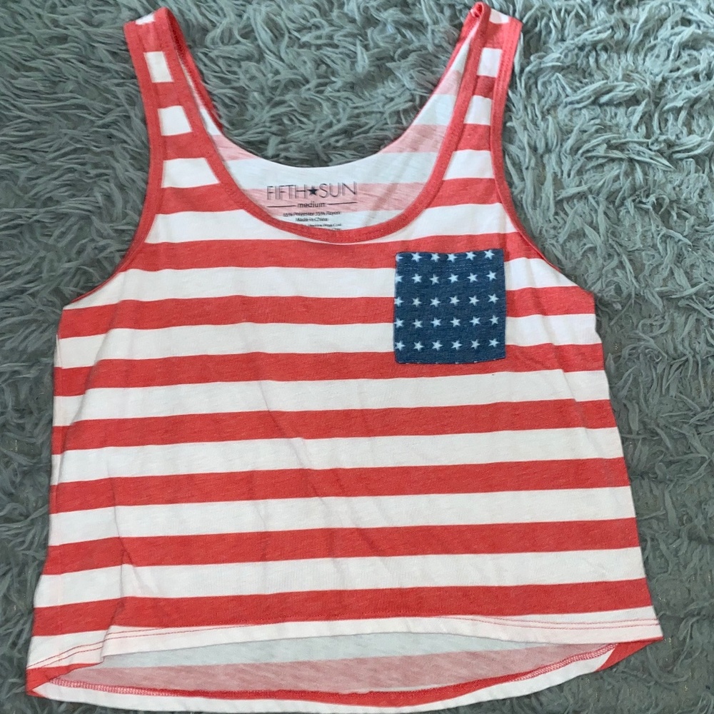 Fifth sun cropped tank